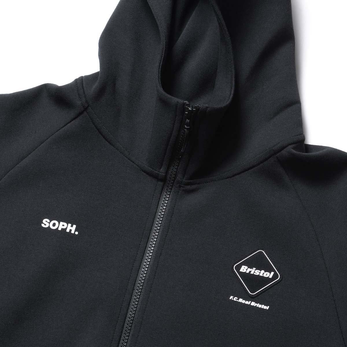 F.C.Real Bristol / TECH SWEAT VENTILATION HOODIE (Black) ネック